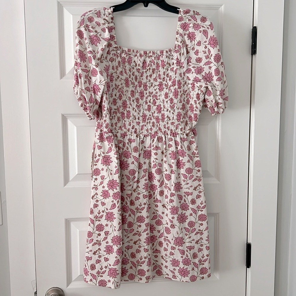Pink and White Summer Dress
